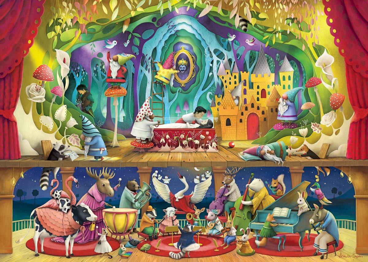 Ravensburger Puzzle Schneewittchen und die 7 Zwerge – 1000-teiliges Puzzle.