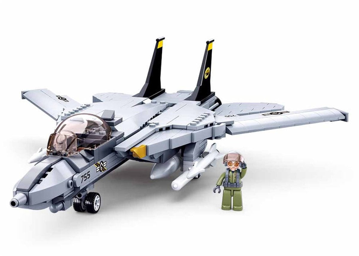 Sluban moderner Kampfjet – 404 Stück.