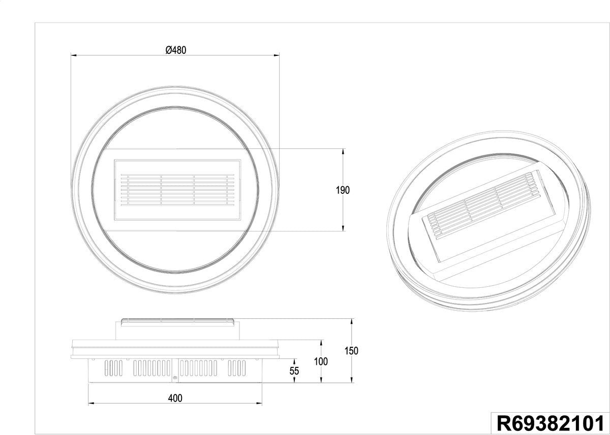 Rl lebe deine Lichtrealität Kurula - Ventilator - weiß - inkl. 1x SMD 37 W - Fernbedienung - integrierter Dimmer - stufenlos einstellbare Lichtfarbe - oszillierend - Sommer- und Wintermodus - 6 Geschwindigkeitsstufen