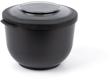 Amuse tylla charcoal - 1200ml - lunchbox – lunchtrommel – bowl met deksel - perfect afsluitbare vershouddoos - saladebox voor onderweg - bpa-vrij – zwart