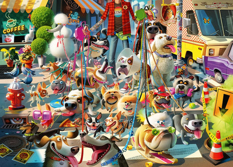 Ravensburger Puzzle Cartoon Hunde 1000 Teile Puzzle für Erwachsene.