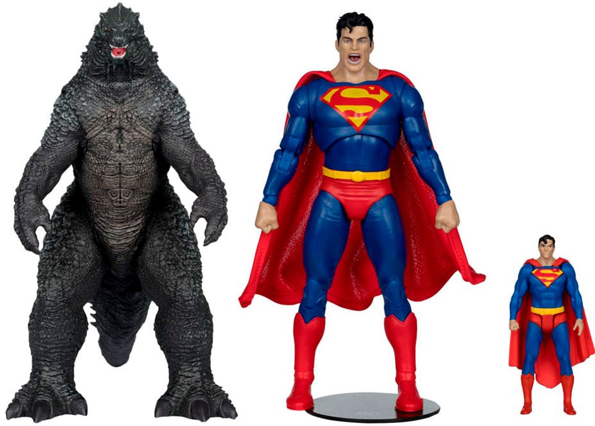 Mcfarlane Toys DC Justice League Monsterverse DC Multiverse Actionfigur 2er-Pack Superman vs. Godzilla 30 cm Actionfigur