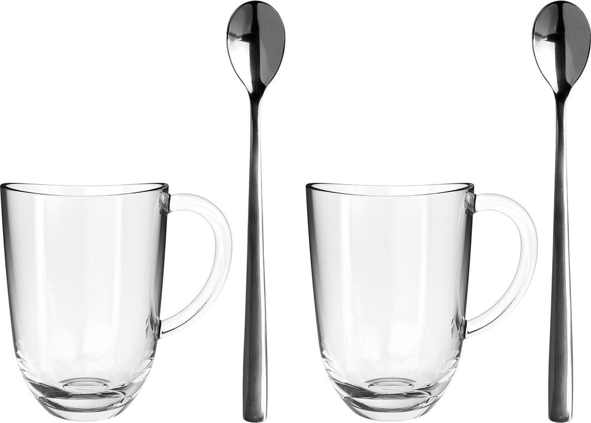 Leonardo Napoli Latte Macchiato Set 380ml - 4-teilig