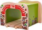 Bigjigs Holzschienen - Doppel -Spur -Tunnel