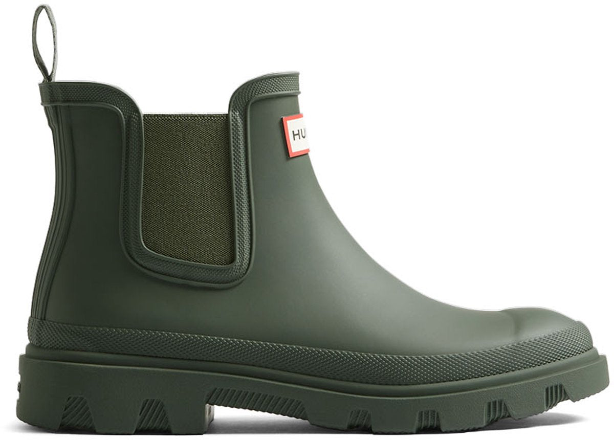 Hunter unisex downpour chelsea dark olive - maat 40