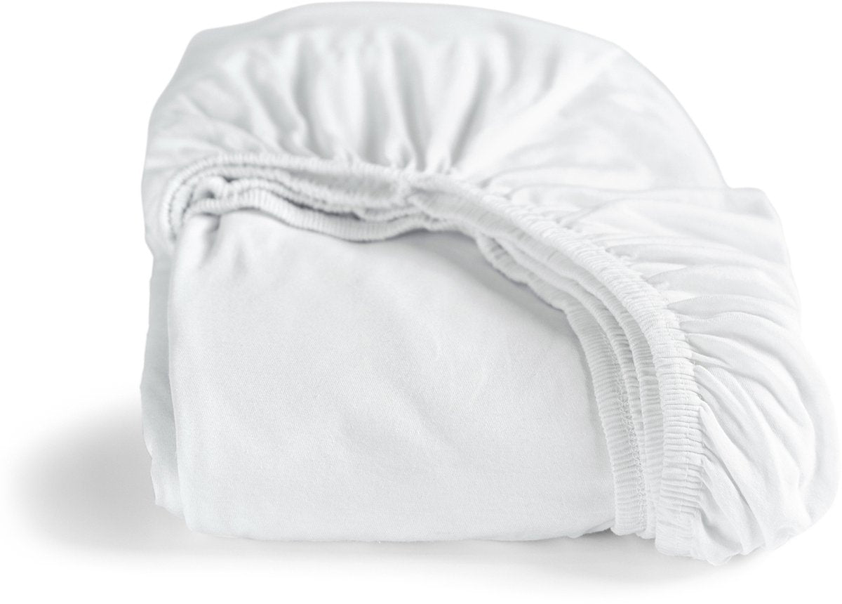 Cinderella - hoeslaken - tot 25 cm matrashoogte - double jersey - 80x200 cm - wit