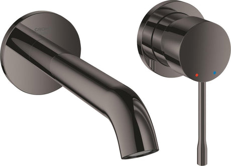 Grohe Essence neue Wand-Einbau-Waschtischarmatur – Fertigset – exklusives Einbauteil – Hartgraphit (Anthrazit) – 19408a01