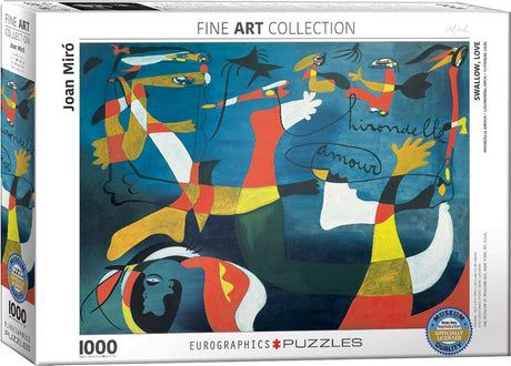 Eurographics – Die Schwalbe der Liebe [l'hirondelle d'amour] – Joan Miro – 1000 Teile 68 × 48 cm (B × H) – Kunstpuzzle