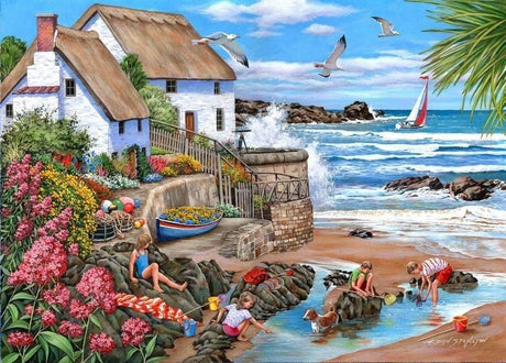 House of Puzzles Seaspray Cottages Puzzle 1000 Teile