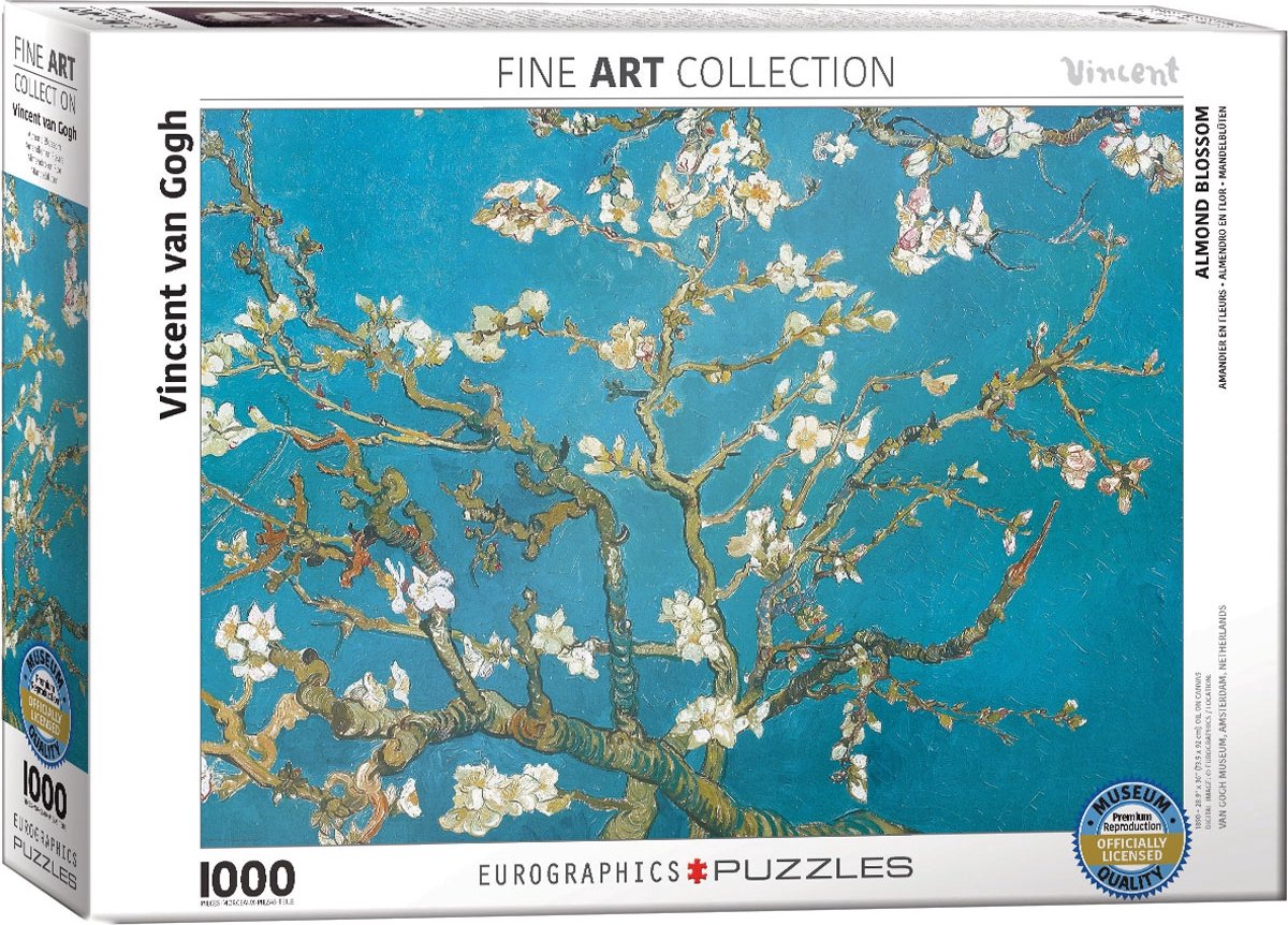 Eurographics – Mandelblüte [Fleurs d'Amandier] – Vincent Van Gogh – 1000 Teile 68 x 48 cm (B x H) – Kunstpuzzle