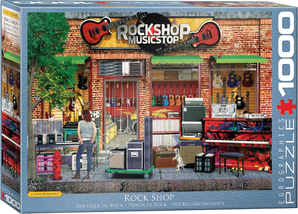Eurographics – Rock Shop [Rock Shop] – Paul Normand – 1000 Teile 68 x 48 cm (B x H) – Puzzle