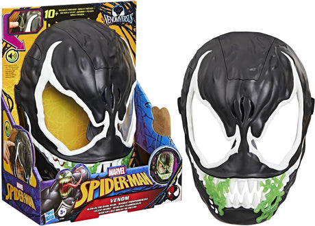 Hasbro Spider-Man Venom Superhelden-Spielzeug mit im Dunkeln leuchtender Maske.