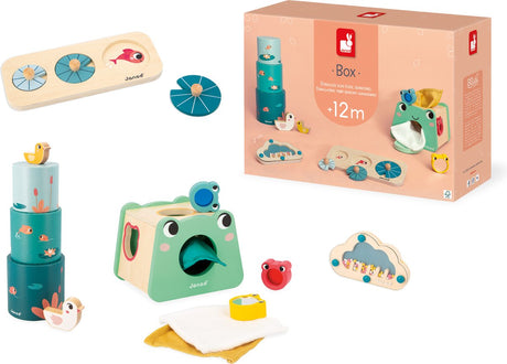 Janod – Box 12 Monate Sinne – Spielset – 4 Spielzeuge