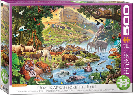 Eurographics – Arche Noah vor dem Regen [Arche Noah vor dem Regen] – Steve Crisp – 500 XL-Teile 68 x 48 cm (B x H) – Familienpuzzle