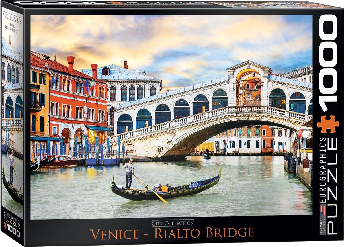 Eurographics – Rialtobrücke in Venedig – 1000 Teile 68×48cm (B×H) – Puzzle