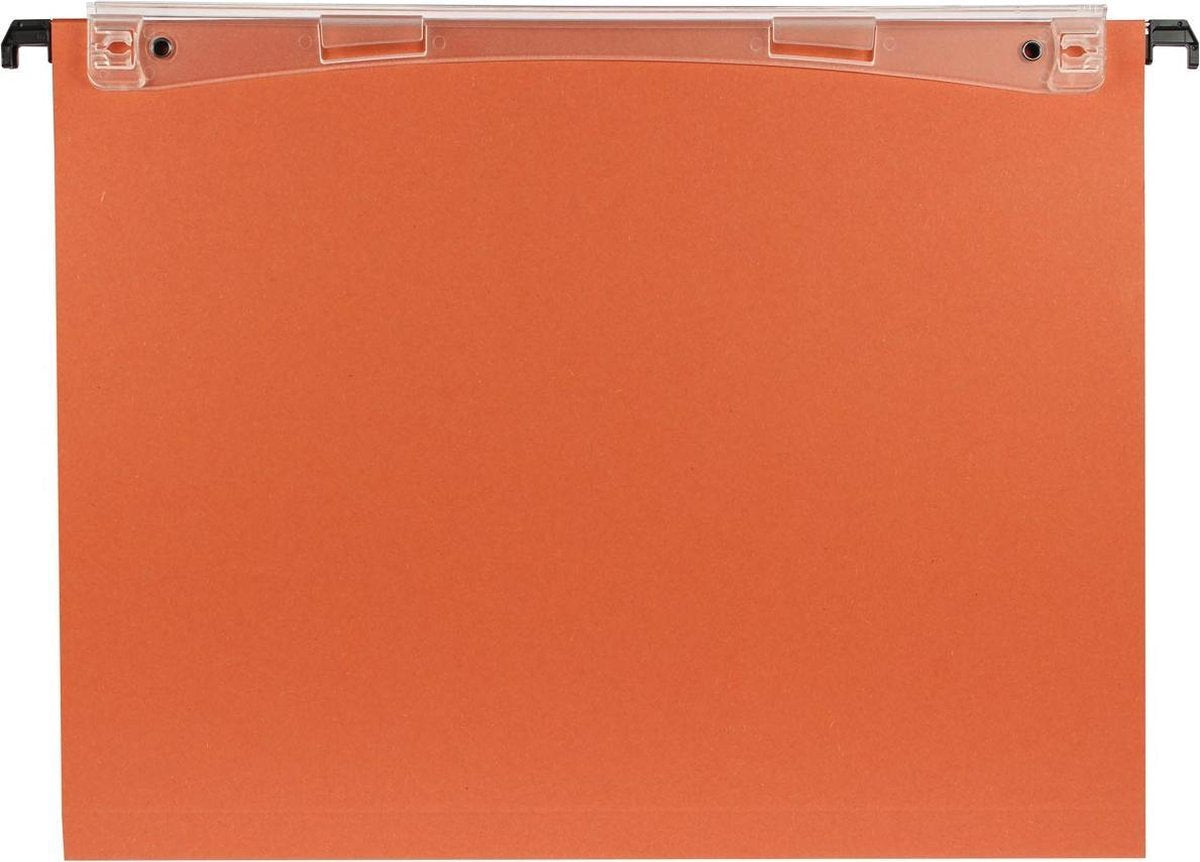 Esselte Orgarex Dual vertikale Hängemappe – A4 – 25 Stück – Orange – für die Arbeit von zu Hause aus – ideal für das Heimbüro