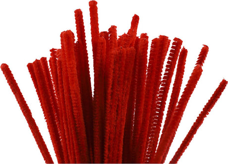 Creativ Company CC Chenilledraht 6 mm rot 50 Stück