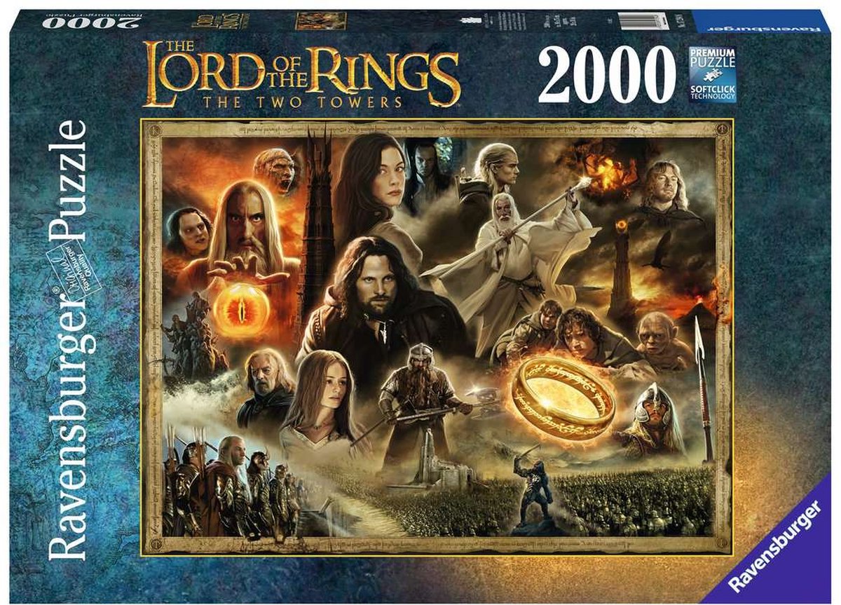 Ravensburger Jigsaw Puzzle Lord of the Rings Die beiden Türme, 2000st.