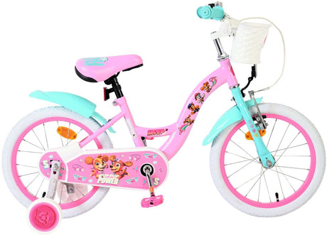 Volare Paw Patrol Kinderfahrrad – Mädchen – 16 Zoll – Rosa