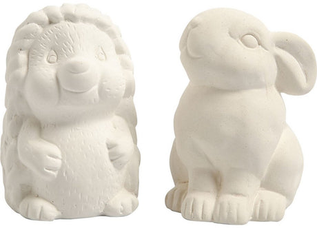Creativ Company Terrakotta-Spardosen 10 cm Hase und Igel