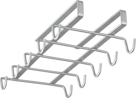 Metaltex - Getränkehalter - Tassenregal - Aufhängen ohne Bohren - Silber