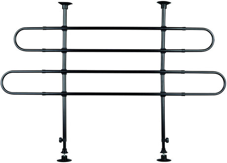 Trixie Autoträger 2 Stangen unter Winkel - Bank - 140 cm x 110 cm x 86 cm - Schwarz