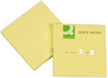 Markenlose Q-Connect-Schnellnotizen ohne Marke, 76 x 76 mm, 12er-Pack.