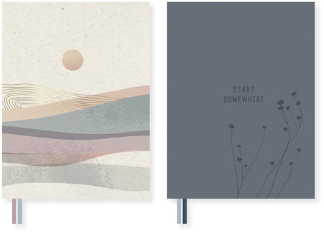Kangaro soft scenes notitieboek - a5 - hardcover - dots - 80 grams fsc - 320 pagina's - 2 stuks - k-pm01710008