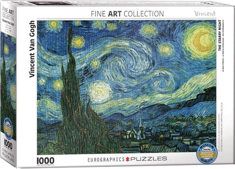 Eurographics – Die sternenklare Nacht – Vincent Van Gogh – 1000 Teile 68×48 cm (B×H) – Kunstpuzzle
