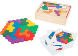 Kleiner Fuß - Holzformpuzzle Sechseck