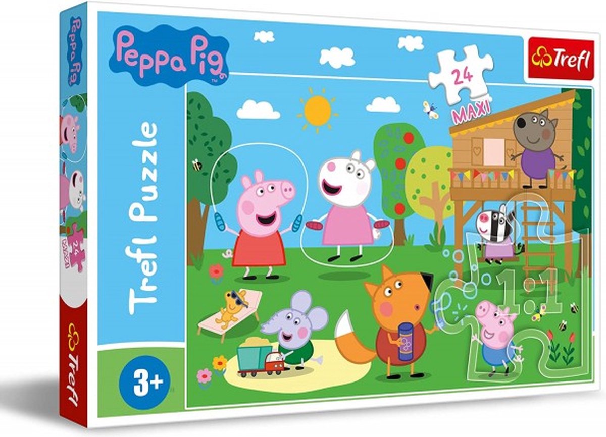 Trefl Peppa Pig Puzzle – Spaß im Gras – 24 Teile.