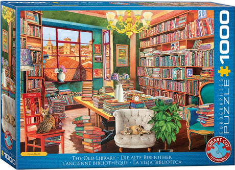 Eurographics – die alte Bibliothek [die alte Bibliothek] – Borelli Guido – 1000 Teile 68 x 48 cm (B x H) – Puzzle