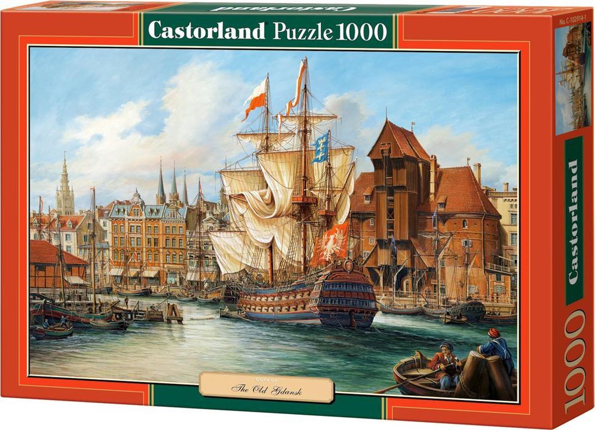 Selecta Castorland-Puzzle Das alte Danzig, 1000 Teile.