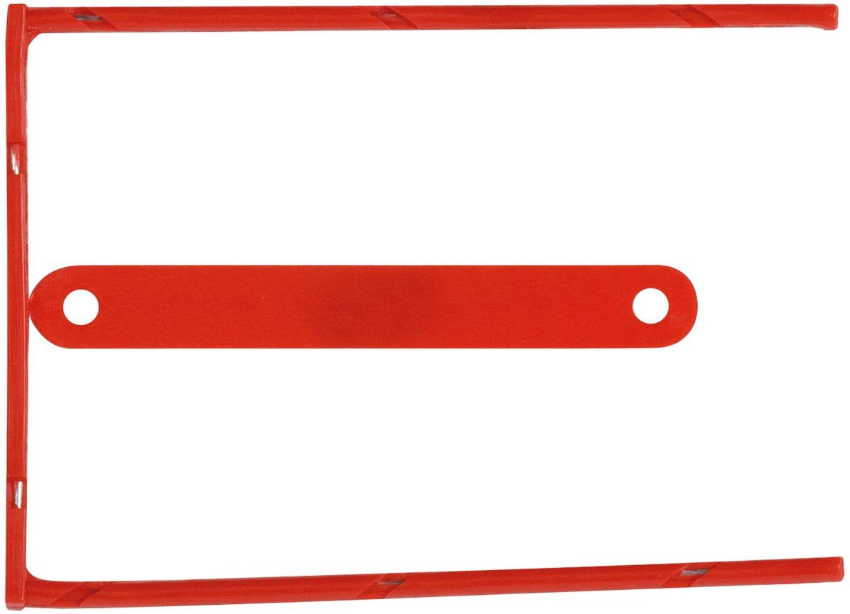 Q-connect Archivordner D-Clip | Karton mit 100 Stück | rot