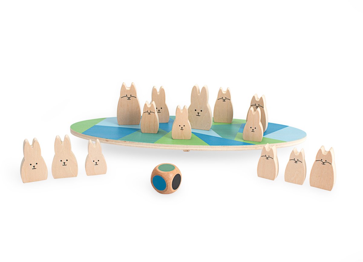 Bs Toys Holz-Balance-Spiel Hasen
