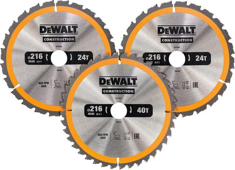 Dewalt-Zubehör dt1962 | Kreissägeblatt | 216x30mm | 3er-Pack – dt1962-qz