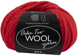 Creativ Company Wollgarn rot – Strickgarn 50m zum Häkeln und Basteln.