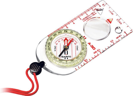 Suunto a-30 Kompass – im Dunkeln leuchtend – mit Lupe – transparent