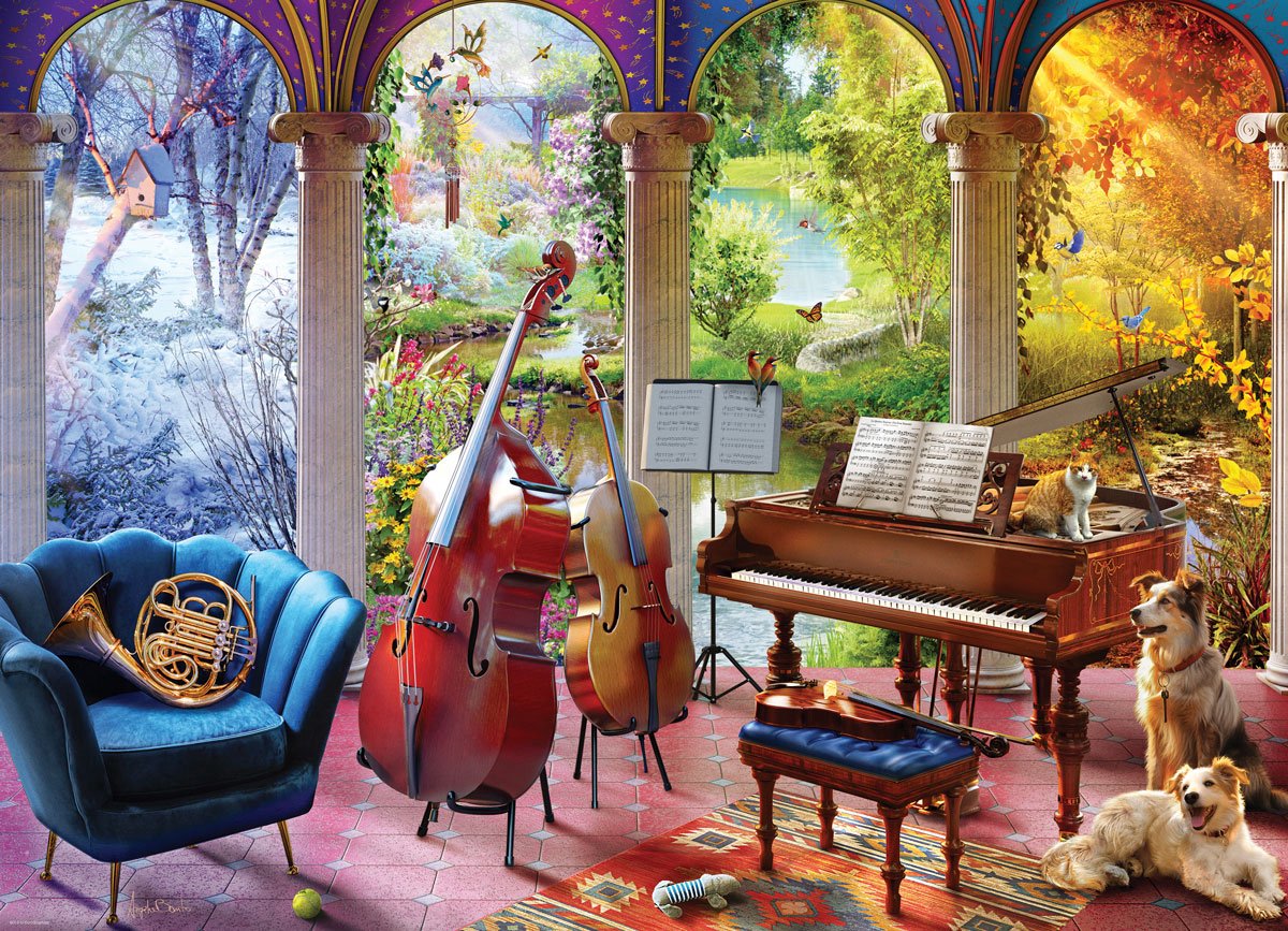 Eurographics – vier Jahreszeiten [vier Jahreszeiten] – Angelo Bonito – 1000 Teile 68 x 48 cm (B x H) – Puzzle