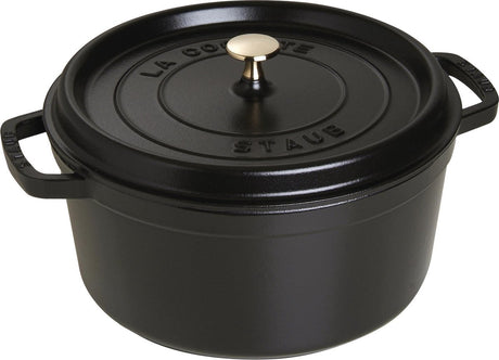 Staub runder Auflauf - ø28 cm - Schwarz