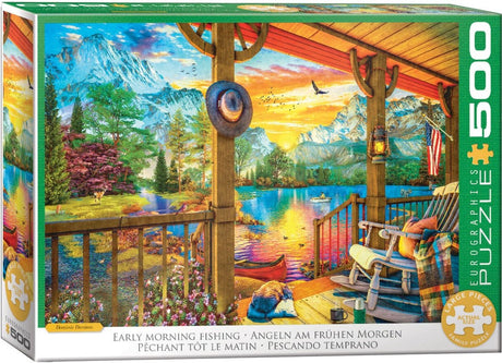 Eurographics – Angeln am frühen Morgen – Dominic Davison – 500 XL-Teile 68 x 48 cm (B x H) – Familienpuzzle