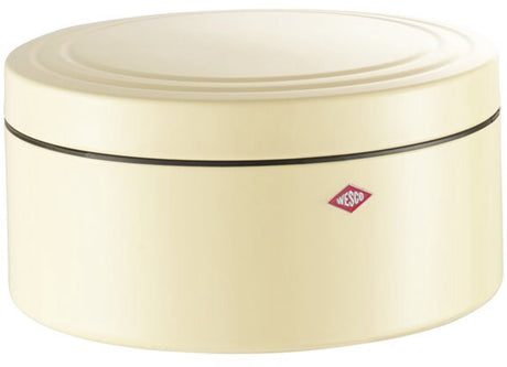 Wesco Classic Line Gebäckdose mit Deckel | 4 Liter | Metall - Mandel | Keksdose