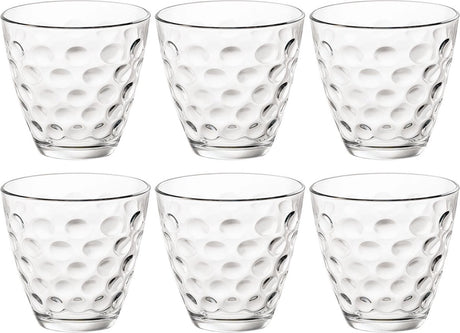 Bormioli rocco dots waterglas - 25 cl - set-6