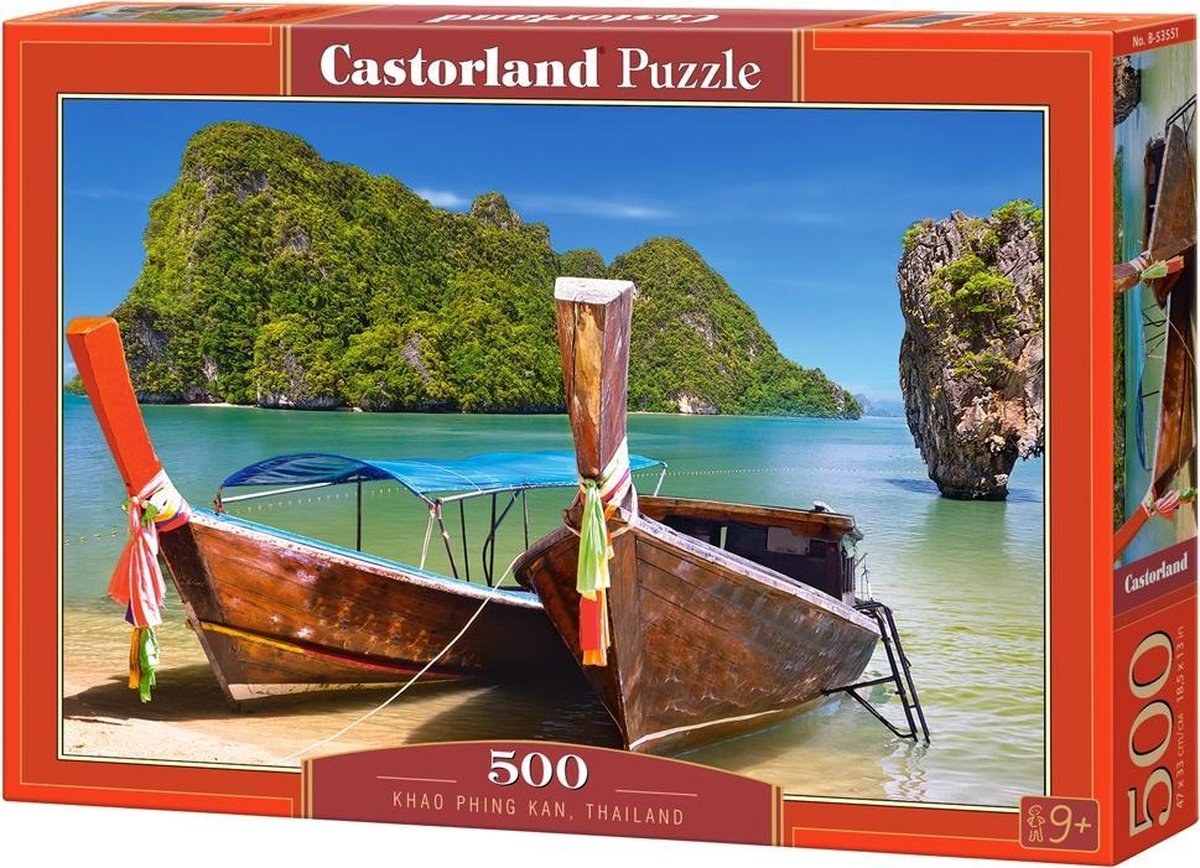 Castorland Khao Phing Kan, Thailand – Puzzle – 500 Teile – Satin-Finish – perfekte Passform – europäische Qualität