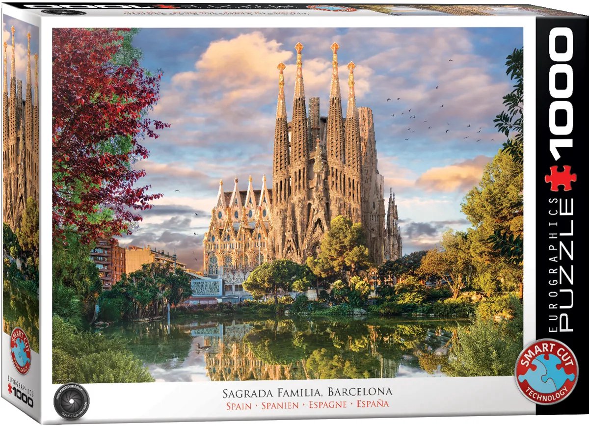 Eurographics – Sagrada Família, Barcelona, Spanien – 1000 Teile – 68 x 48 cm – HDR-Fotografie-Puzzle