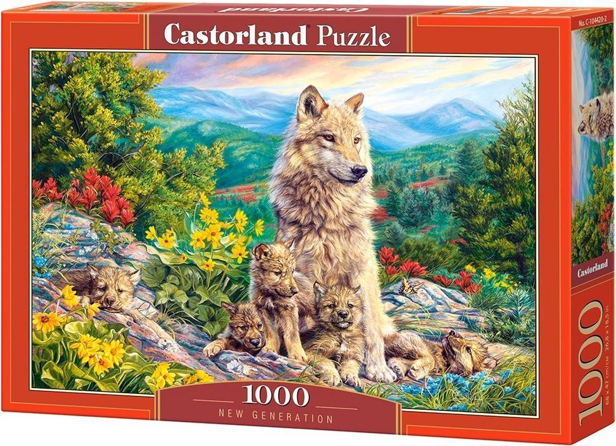 Castorland new generation – puzzel – 1.000 stukjes – satijnen afwerking – perfecte pasvorm – europese kwaliteit