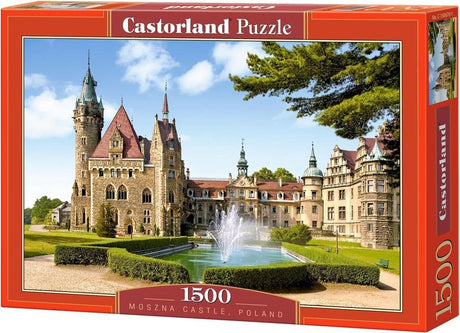 Schloss Castorland Moszna, Polen – Puzzle – 1.500 Teile – Satin-Finish – perfekte Passform – europäische Qualität