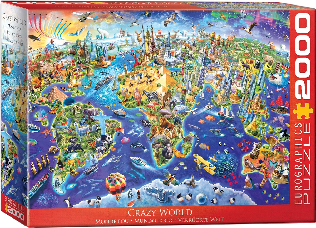 Eurographics - verrückte Welt [verrückte Welt] - 2000 Teile 97×68cm (B×H) – Puzzle