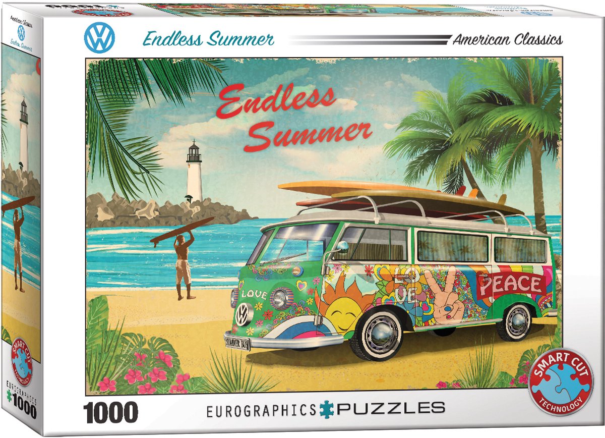 Eurographics Volkswagen - VW Endless Summer - 1000 Teile 68×48cm (B×H) – Puzzle