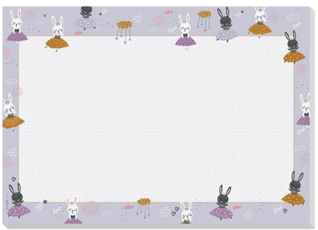 Sans Marque Sigel-Schreibtischunterlage ohne Marke – Hasen-Ballerinas – Größe A3 – 30 Blatt zerreißbar – si-ho920